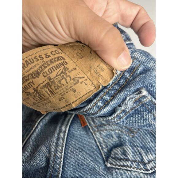 Vtg Little Levi’s Jeans Kids Size 4 Slim Straight Orange Tab Y2K 219 0216 - Picture 6 of 8